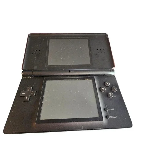 Nintendo DS Lite Handheld Game Console Red with Stylus and Charger
